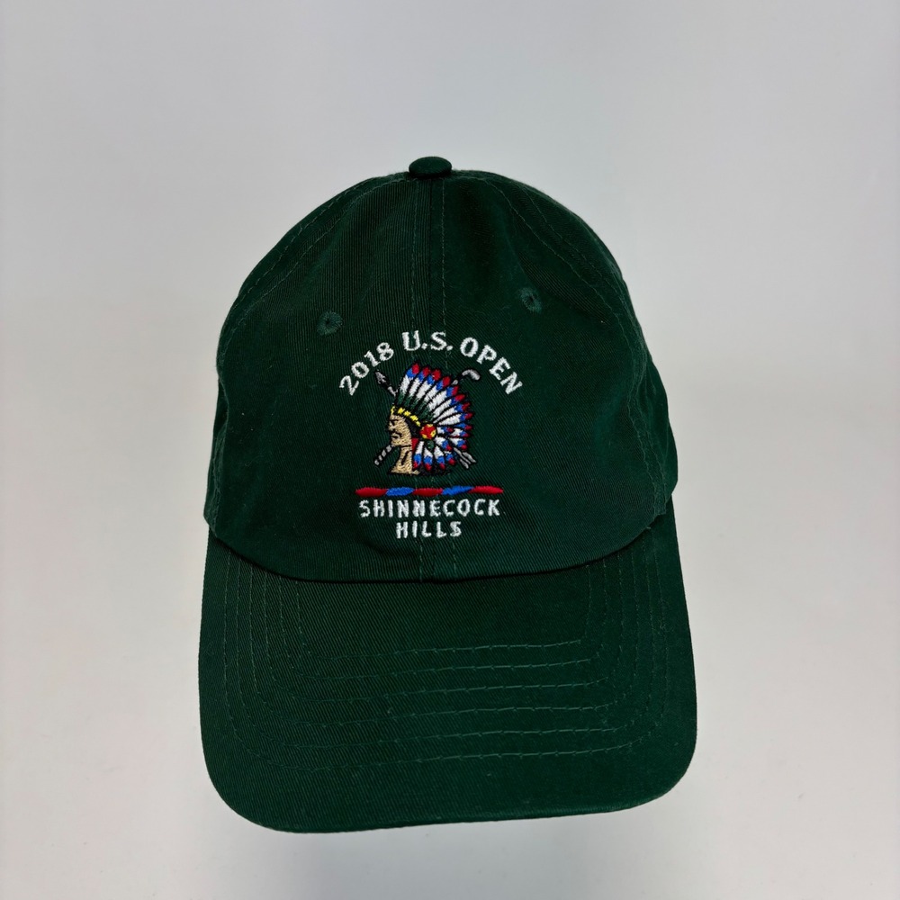 USGA 2018 US Open Hat Shinnecock Hills Mens Green Member Golf Cap Long Island NY